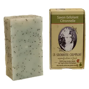 Savon bio exfoliant à la citronnelle de la Maison Sidonie Champagne
