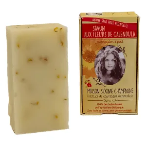 Savon bio à la fleur de Calendula de la Maison Sidonie Champagne