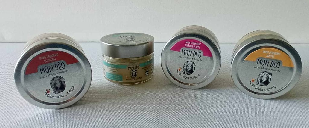 Gamme déodorant Maison Sidonie Champagne