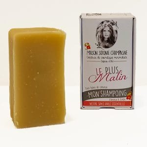 Shampoing bio le malin blanc de la Maison Sidonie Champagne