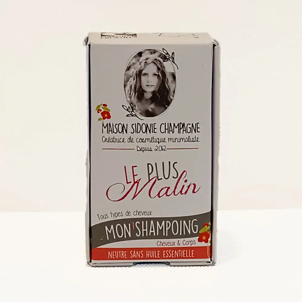 Shampoing bio le malin blanc de la Maison Sidonie Champagne