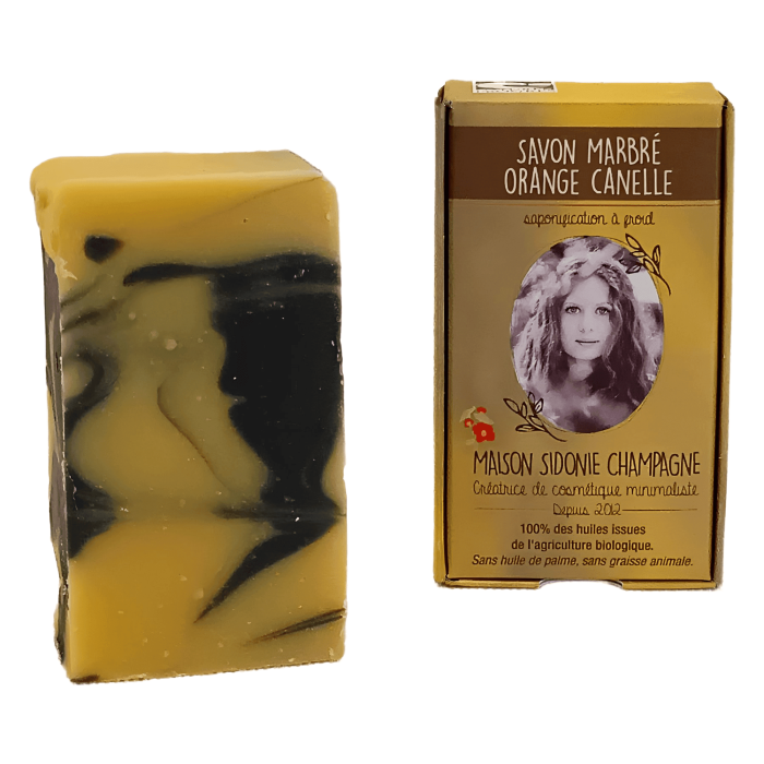 Savon bio orange cannelle de la Maison Sidonie Champagne