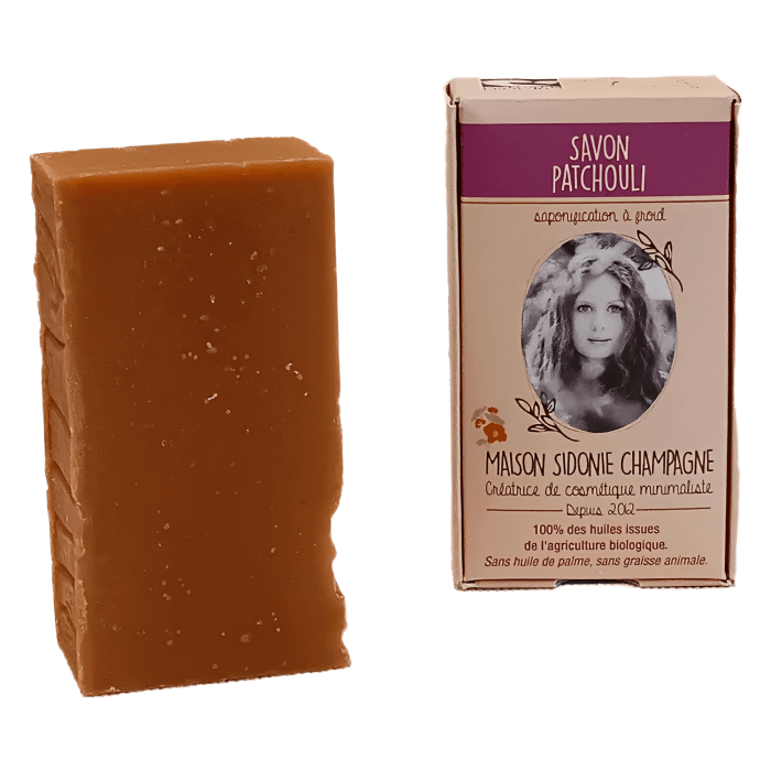 Savon bio patchouli de la Maison Sidonie Champagne