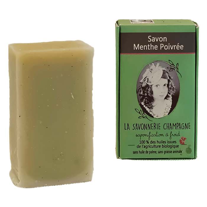 Savon bio Menthe de la Maison Sidonie Champagne