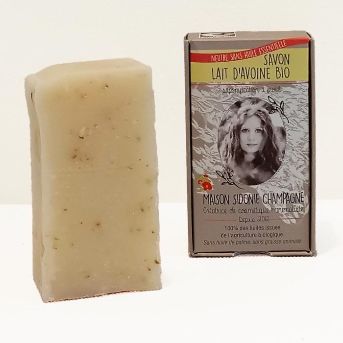 Savon bio au lait d'avoine de la Maison Sidonie Champagne